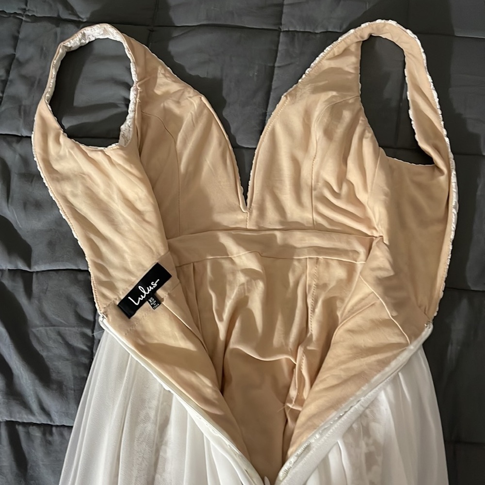 LULU’S Make Way for Wonderful Off White Lace Maxi Dress - Picture 9 of 16